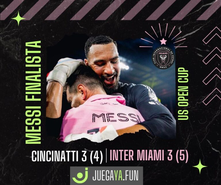 INTER MIAMI, FINALISTA. Tras un 3 a 3 apasionante, el equipo de Tata Martino le ganó por penales ante el Cincinnati y se metió en la FINAL de la US Open Cup